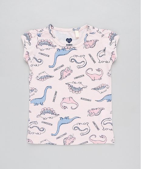 Blusa-Infantil-Estampada-de-Dinossauros-Manga-Curta-Decote-Redondo-Rose-9441053-Rose_1
