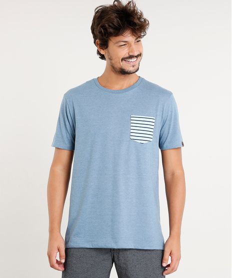 Camiseta-Masculina-com-Bolso-Listrado-Manga-Curta-Gola-Careca-Azul-9396812-Azul_1