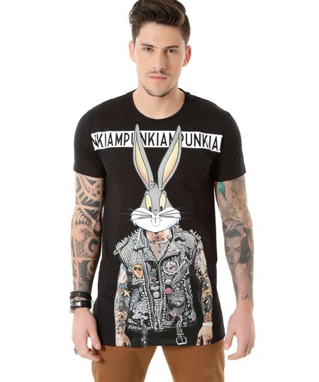 Camiseta-Alongada-Pernalonga-Preta-8386759-Preto_1 Camiseta-Alongada-Pernalonga-Preta-8386759-Preto_1