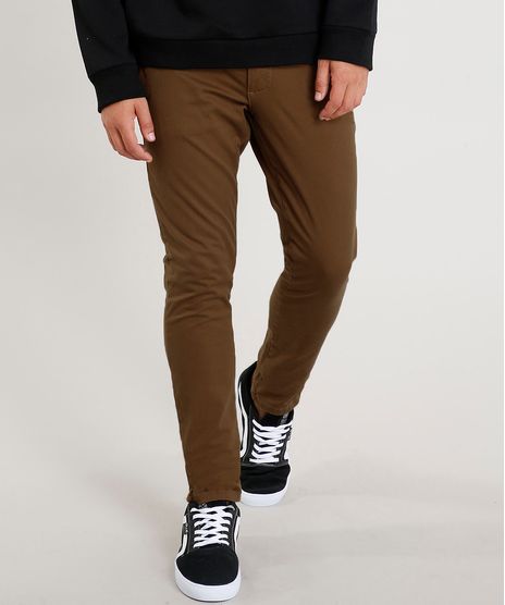 Calca-de-Sarja-Masculina-Chino-Skinny-Caramelo-9250047-Caramelo_1