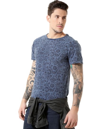 Camiseta-Paisley-Azul-8386658-Azul_1 Camiseta-Paisley-Azul-8386658-Azul_1