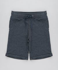 Bermuda-Infantil-Basica-em-Moletom-com-Bolsos-Cinza-Mescla-Escuro-9260488-Cinza_Mescla_Escuro_1