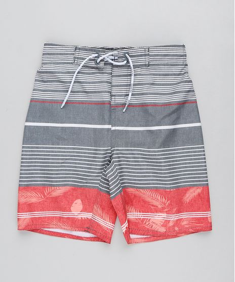 Bermuda-Surf-Infantil-Listrada-com-Cordao-Chumbo-9438856-Chumbo_1