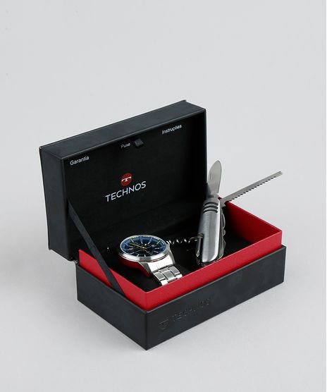 Kit-de-Relogio-Analogico-Technos-Masculino---Canivete---2315KZUK1A-Prateado-9397203-Prateado_1