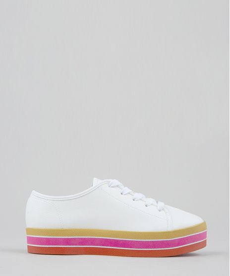 Tenis-Feminino-Flatform-Moleca-com-Solado-Colorido-Branco-9470022-Branco_1