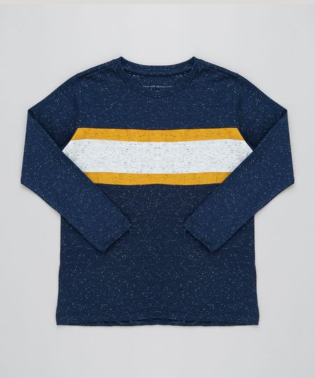 Camiseta-Infantil-Manga-Longa-Com-Recorte-Contrastante-Gola-Careca-Azul-Marinho-9433331-Azul_Marinho_1