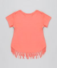 Blusa-Infantil--Unicorn--com-Franjas-Manga-Curta-Decote-Redondo-Coral-9407405-Coral_2