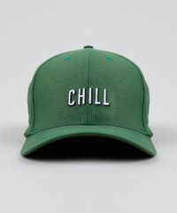 Bone-Masculino-Aba-Curva-com-Bordado--Chill--Verde-Escuro-9422438-Verde_Escuro_1
