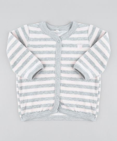 Cardigan-Infantil-Listrado-com-Bolsos-em-Plush-Rose-9195532-Rose_1