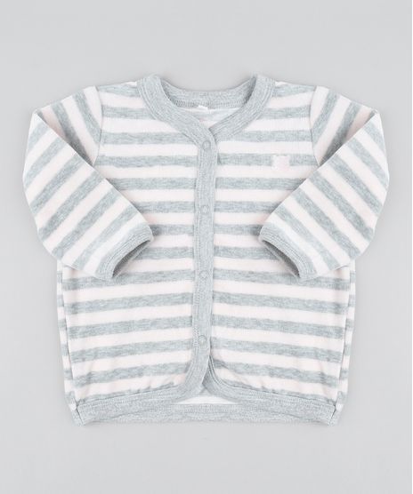 Cardigan-Infantil-Listrado-com-Bolsos-em-Plush-Rose-9195532-Rose_1