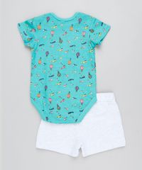 Conjunto-Infantil-de-Body-Avioes-Manga-Curta-Verde---Bermuda-em-Moletom-Cinza-Mescla-Claro-9201700-Cinza_Mescla_Claro_2