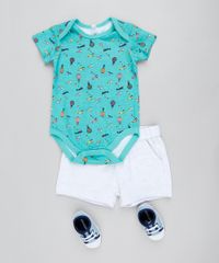 Conjunto-Infantil-de-Body-Avioes-Manga-Curta-Verde---Bermuda-em-Moletom-Cinza-Mescla-Claro-9201700-Cinza_Mescla_Claro_3