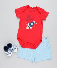 Conjunto-Infantil-de-Body--Baby-Explorer--Manga-Curta-Vermelho---Bermuda-Estampada-em-Moletom-Azul-Claro-9201699-Azul_Claro_3