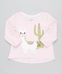 Blusa-Infantil-Lhama-com-Pelo-Manga-Longa-Decote-Redondo-Rosa-Claro-9425976-Rosa_Claro_1