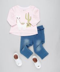 Blusa-Infantil-Lhama-com-Pelo-Manga-Longa-Decote-Redondo-Rosa-Claro-9425976-Rosa_Claro_3
