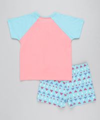 Pijama-Infantil-Raglan-Lhama-Manga-Curta-Coral-9416404-Coral_2