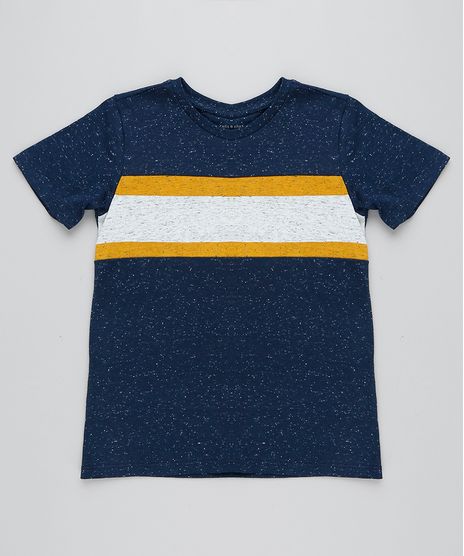 Camiseta-Infantil-Manga-Curta-Com-Recorte-Contrastante-Gola-Careca-Azul-Marinho-9433330-Azul_Marinho_1