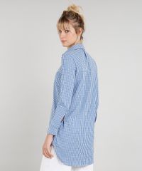 Chemise-Feminino-Mindset-Estampado-Xadrez-Vichy-com-Linho-Manga-Longa-Azul-9385665-Azul_2