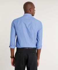 Camisa-Masculina-Comfort-Listrada-com-Bolso-Manga-Longa-Azul-8456492-Azul_2