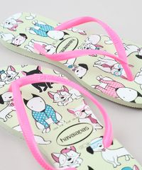 Chinelo-Feminino-Havaianas-Slim-Estampado-de-Cachorros-Verde-Claro-9282583-Verde_Claro_2
