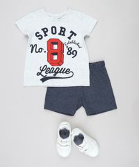Conjunto-Infantil-de-Camiseta--Sport-League--Manga-Curta-Cinza-Mescla-Claro---Bermuda-em-Moletom-Azul-Marinho-9294988-Azul_Marinho_3