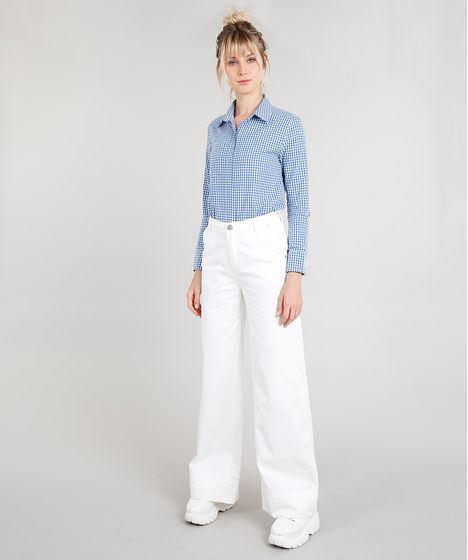 calça pantalona feminina c&a