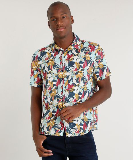 Camisa-Masculina-Relaxed-Estampada-de-Folhagem-Manga-Curta-Azul-Marinho-9397504-Azul_Marinho_1