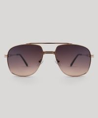 Oculos-de-Sol-Quadrado-Masculino-Oneself-Dourado-9505040-Dourado_1