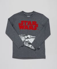 Camiseta-Infantil-Millennium-Falcon-Star-Wars-Manga-Longa-Gola-Careca-Cinza-Mescla-Escuro-9425939-Cinza_Mescla_Escuro_1 Camiseta-Infantil-Millennium-Falcon-Star-Wars-Manga-Longa-Gola-Careca-Cinza-Mescla-Escuro-9425939-Cinza_Mescla_Escuro_1