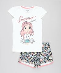 Conjunto-Infantil-de-Blusa--Summer-Time--Manga-Curta-Off-White---Short-Estampado-Floral-Azul-Marinho-9447900-Azul_Marinho_1
