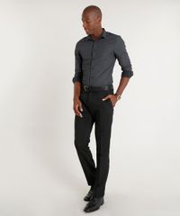 Camisa-Masculina-Slim-Estampada-Mini-Print-Manga-Longa-Preta-9251572-Preto_3