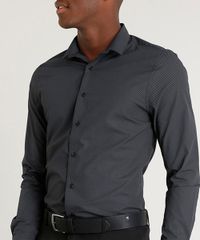 Camisa-Masculina-Slim-Estampada-Mini-Print-Manga-Longa-Preta-9251572-Preto_4