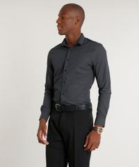 Camisa-Masculina-Slim-Estampada-Mini-Print-Manga-Longa-Preta-9251572-Preto_5