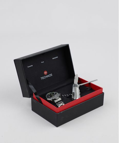 Kit-de-Relogio-Analogico-Technos-Masculino---Canivete---2315KZVK4P-Grafite-9397180-Grafite_1