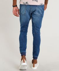 Calca-Jeans-Masculina-Jogger-com-Cordao-Azul-Medio-9382196-Azul_Medio_4