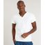 Camiseta-Masculina-Slim-Fit-com-Botoes-Manga-Curta-Gola-V-Off-White-9407026-Off_White_1