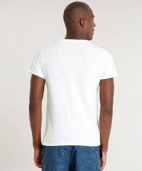 Camiseta-Masculina-Slim-Fit-com-Botoes-Manga-Curta-Gola-V-Off-White-9407026-Off_White_2