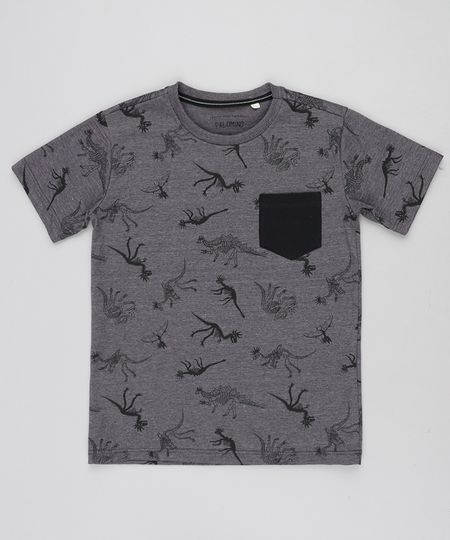 Camiseta-Infantil-Estampada-de-Dinossauros-com-Bolso-Manga-Curta-Gola-Careca-Cinza-Mescla-Escuro-9037934-Cinza_Mescla_Escuro_1 Camiseta-Infantil-Estampada-de-Dinossauros-com-Bolso-Manga-Curta-Gola-Careca-Cinza-Mescla-Escuro-9037934-Cinza_Mescla_Escuro_1