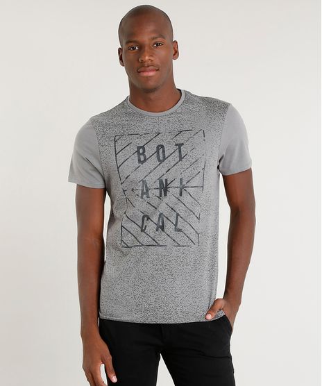 Camiseta-Masculina-Slim-Fit--Botanical--Manga-Curta-Gola-Careca-Cinza-9413018-Cinza_1