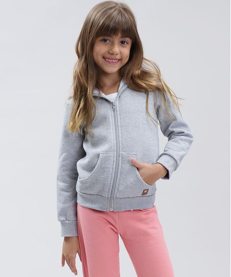 Blusao-Infantil-Basico-em-Moletom-Felpado-com-Capuz-Cinza-Mescla-9460565-Cinza_Mescla_1