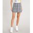 Saia-Feminina-Estampada-Xadrez-com-Ziper-de-Argola-Preta-9365401-Preto_1