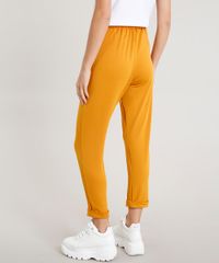 Calca-Clochard-Feminina-com-Faixa-de-Amarrar-Mostarda-9255408-Mostarda_2
