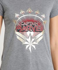 Blusa-Feminina-Capita-Marvel-Manga-Curta-Decote-Redondo-Cinza-Mescla-Escuro-9390052-Cinza_Mescla_Escuro_4