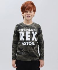 Camiseta-Infantil-Estampada-Camuflada--Rex--Manga-Longa-Gola-Careca-Verde-Militar-9430535-Verde_Militar_1