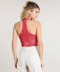 Body-Feminino-Estampado-Floral-com-Bojo-Sem-Manga-Decote-V-Vermelho-9430986-Vermelho_2