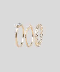 Kit-de-3-Aneis-Femininos-Dourado-9435805-Dourado_1