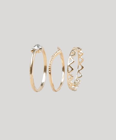 Kit-de-3-Aneis-Femininos-Dourado-9435805-Dourado_1