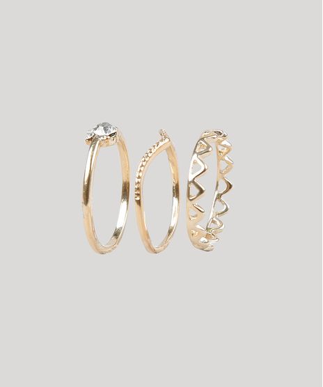 Kit-de-3-Aneis-Femininos-Dourado-9435805-Dourado_1