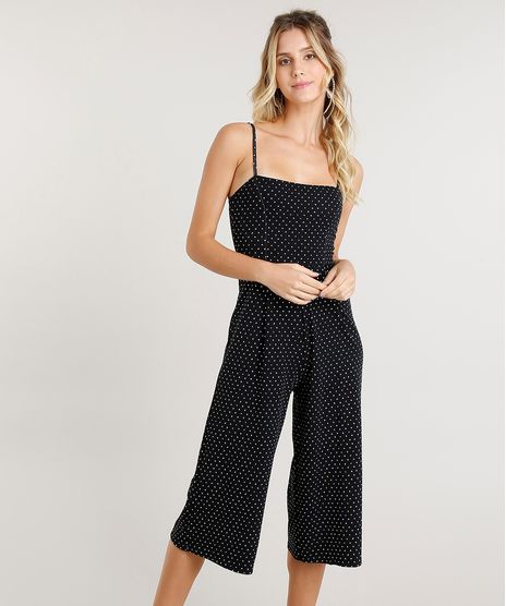 Macacao-Feminino-Pantacourt-Estampado-de-Poa-Alca-Fina-Preto-9451828-Preto_1