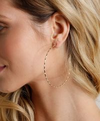 Brinco-Feminino-de-Argola-Texturizado-Dourado-9435982-Dourado_2